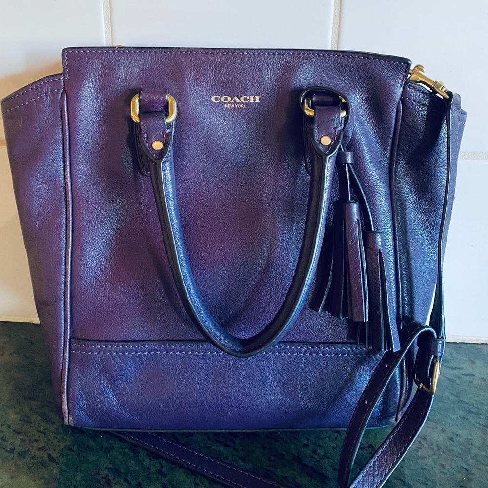 Coach Legacy Mini Tanner Mulberry Crossbody Bag